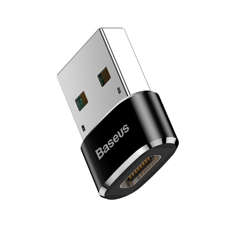 Baseus 3A USB-C–USB-A adapter (fekete)