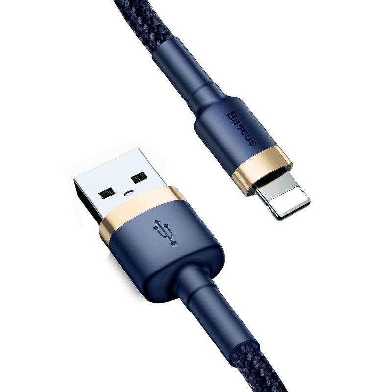 Baseus Cafule Lightning kábel USB, 2,4A 1m (arany-sötétkék)
