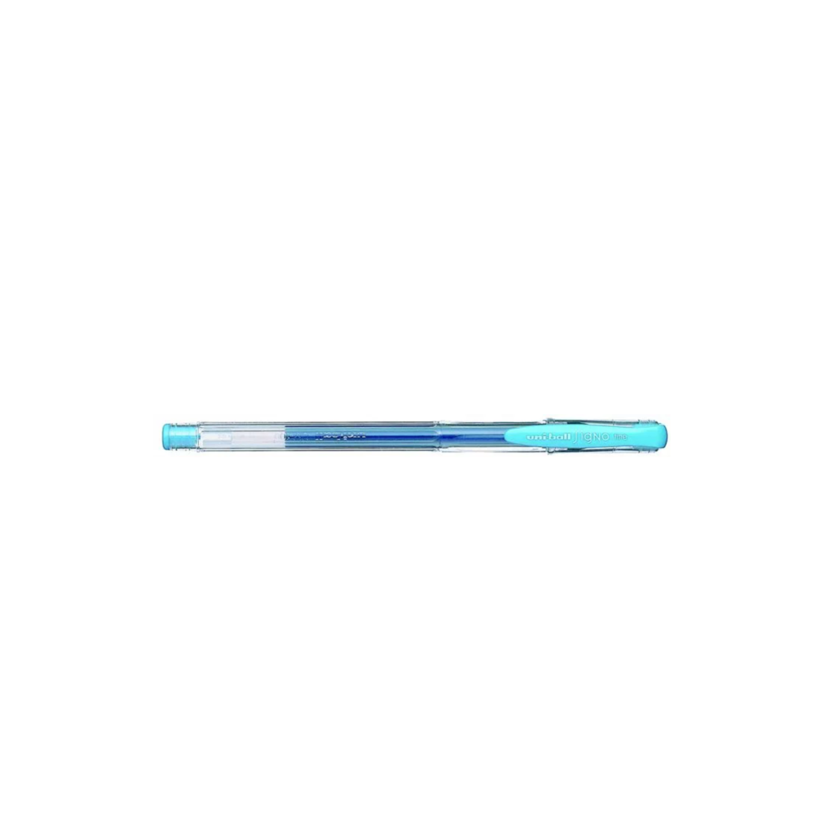Zselés toll, 0,4 mm, kupakos, UNI "UM-100 Signo Fine", világoskék