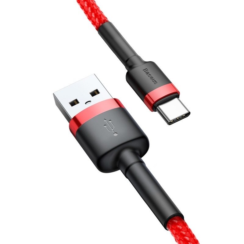 Baseus Cafule USB-USB-C kábel 3A 0,5m (piros)