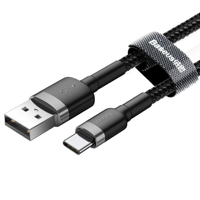 Baseus Cafule USB-USB-C kábel 3A 0,5m (szürke-fekete)