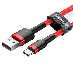 Baseus Cafule USB-USB-C kábel 2A 2m (piros)