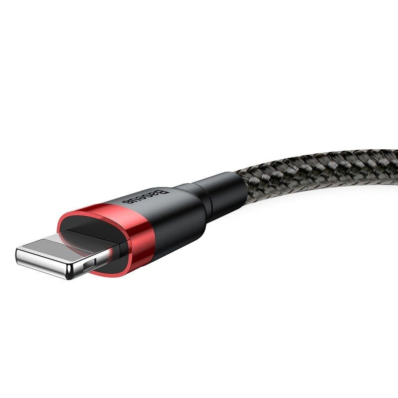 Baseus Cafule 1,5A 2 m-es Lightning USB-kábel (fekete-piros)
