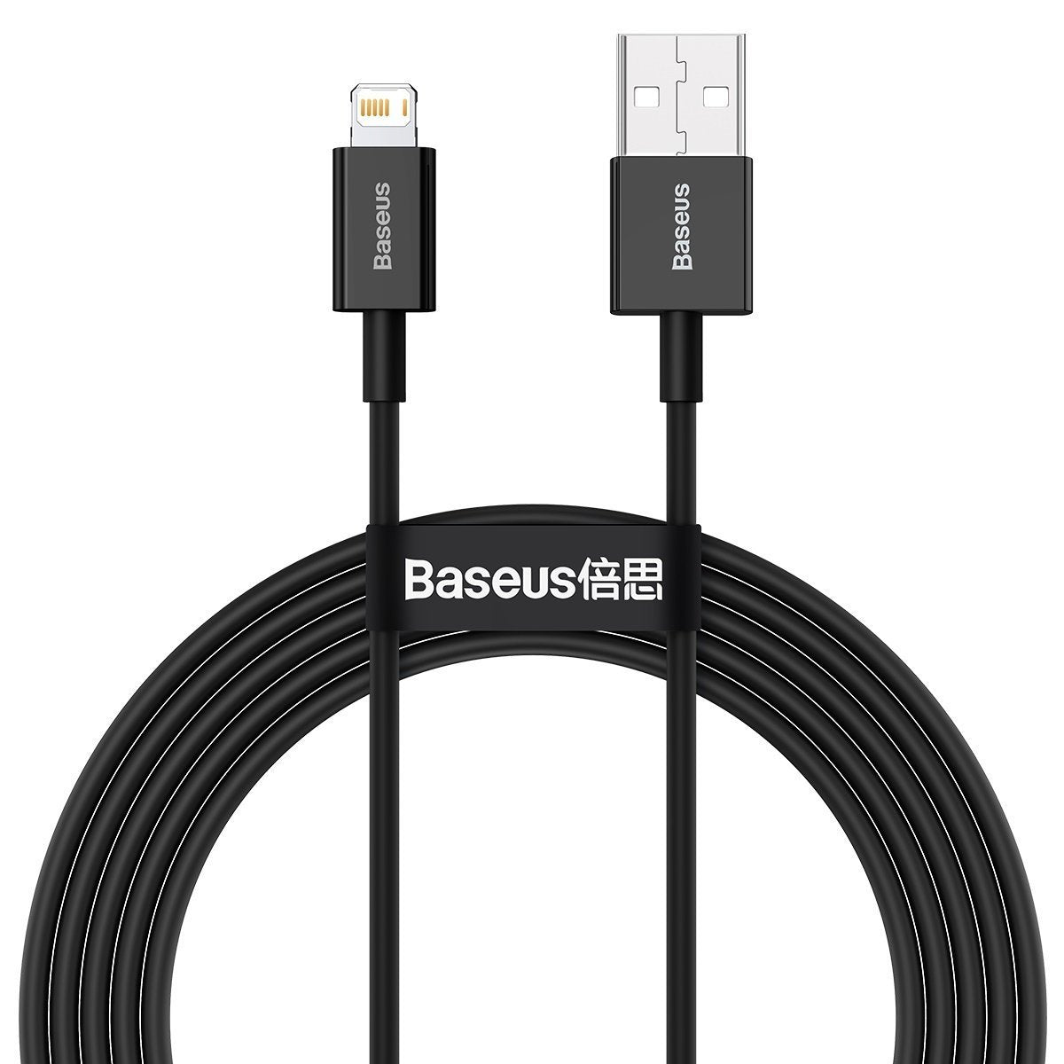 Baseus Superior Series Lightning USB-kábel 2,4A, 2m (fekete)
