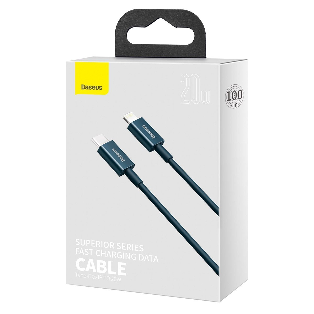 USB-C kábel a Lightning Baseus Superior sorozathoz, 20 W, PD, 1 m (kék)