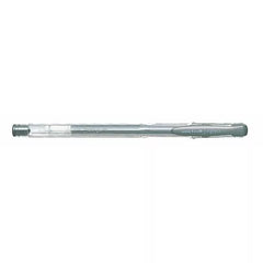 Zselés toll, 0,4 mm, kupakos, UNI "UM-100 Signo Fine", ezüst