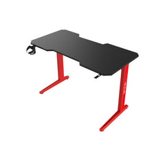Brava Tech T lábú gamer asztal, 140 cm, piros