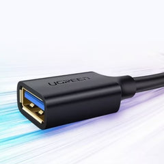 Ugreen, Kábel, USB 3.0 foglalat - USB 3.0 csatlakozó, 1,5 m, Fekete